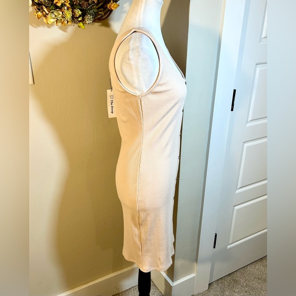 THE DROP Sierrafurtado Rose Dust Fitted Sleeveless Button Down Mini Dress NWT- M - Picture 5 of 13